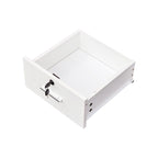 Aufbewahrungsschrank für den Schönheitssalon mit Haartrocknerhalter, 2 Schubladen und 1 Schrankfach