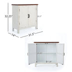 Schrank mit Fliesenfront und Used-Look-Oberfläche