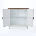 Schrank mit Fliesenfront und Used-Look-Oberfläche