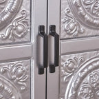 Schrank mit Fliesenfront und Used-Look-Oberfläche