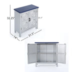 Schrank mit Fliesenfront und Used-Look-Oberfläche