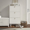 Mueble zapatero de 3 cajones para la entrada - blanco