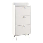 Mueble zapatero de 3 cajones para la entrada - blanco