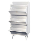 Mueble zapatero de 3 cajones para la entrada - blanco
