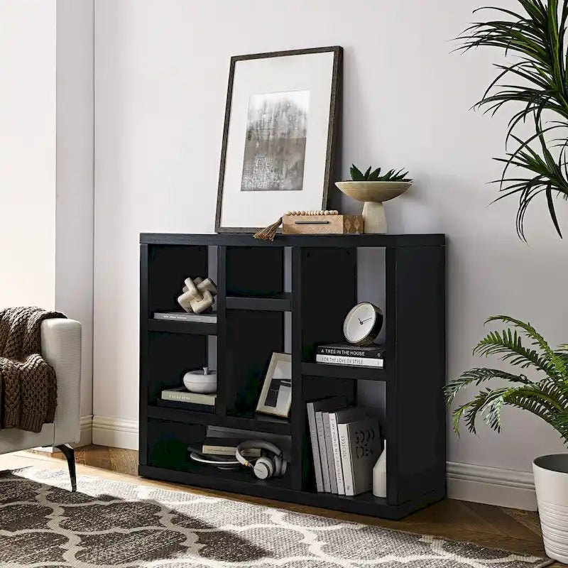 Mueble de almacenamiento independiente con 7 compartimentos cúbicos