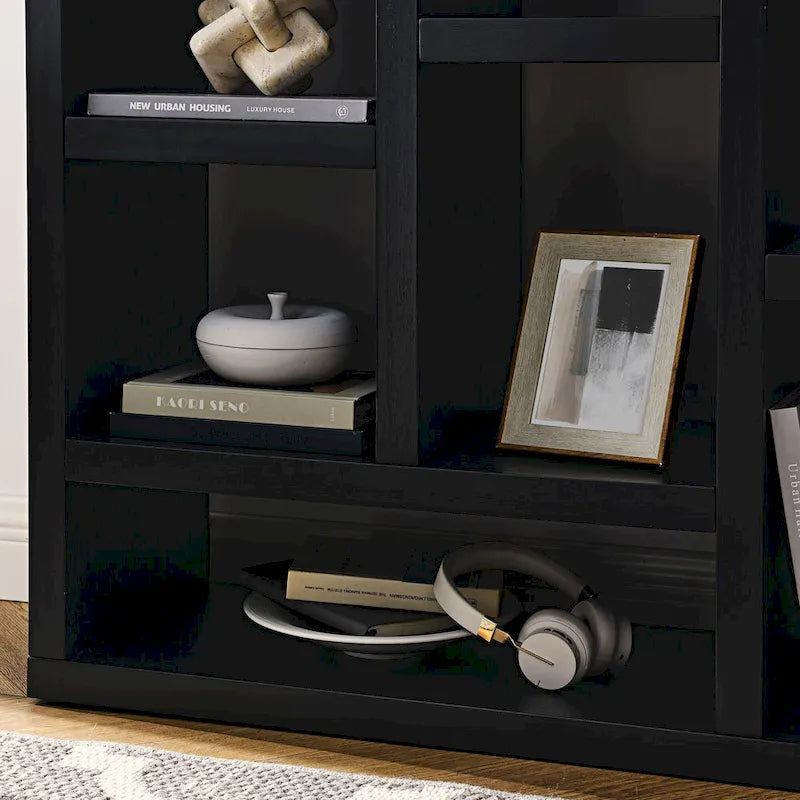 Mueble de almacenamiento independiente con 7 compartimentos cúbicos