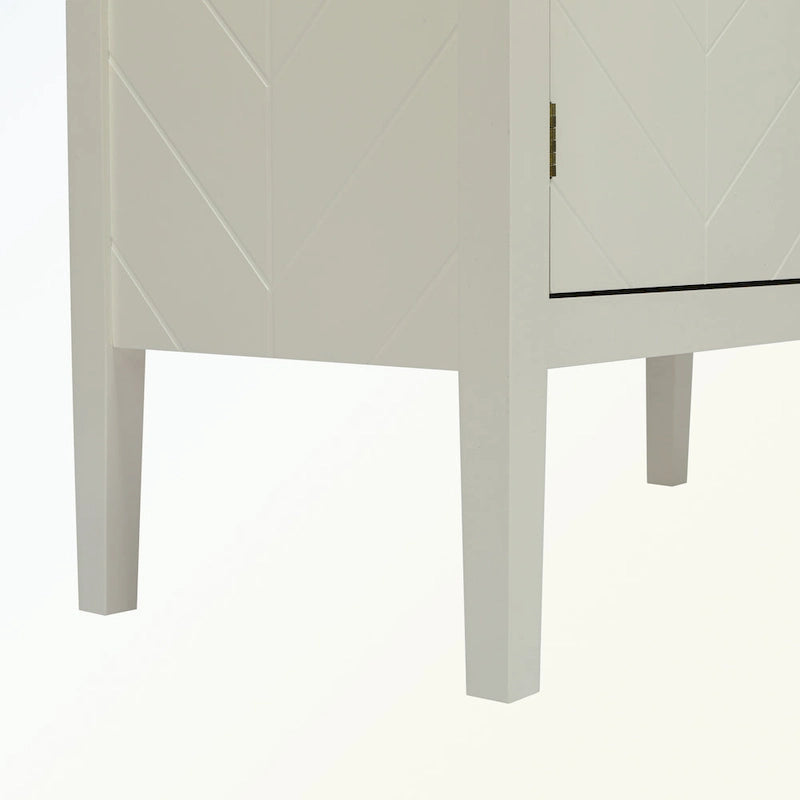 Aparador de 2 puertas con estantes ajustables
