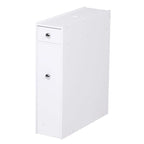 Mobiletto da bagno autoportante da pavimento con cassetti - bianco