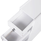 Mobiletto da bagno autoportante da pavimento con cassetti - bianco