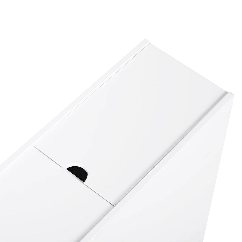 Mobiletto da bagno autoportante da pavimento con cassetti - bianco