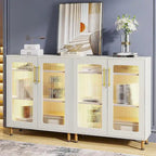 Buffetschrank mit Stauraum und dekorativer LED-Beleuchtung