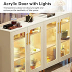 Buffetschrank mit Stauraum und dekorativer LED-Beleuchtung