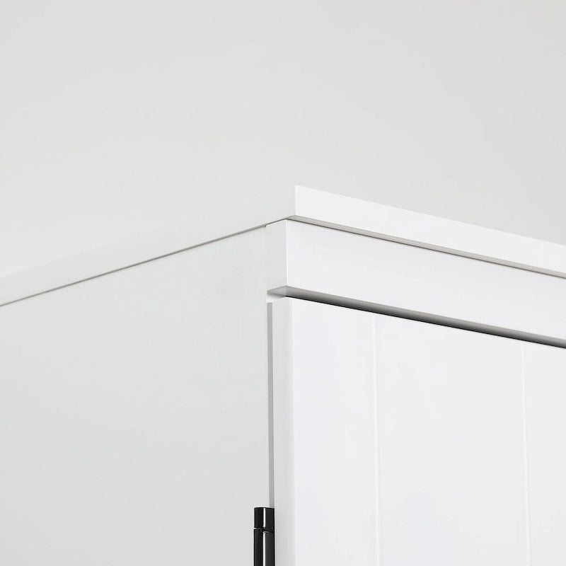Despensa de cocina independiente de 70 pulgadas con 4 puertas y estantes de 6 niveles, gris