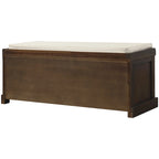 Banc de rangement avec paniers en rotin et coussin amovible
