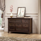 Credenza a cassetti in legno massello con funzione di buffet e vano contenitore con tavolo consolle