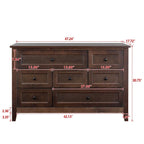 Credenza a cassetti in legno massello con funzione di buffet e vano contenitore con tavolo consolle