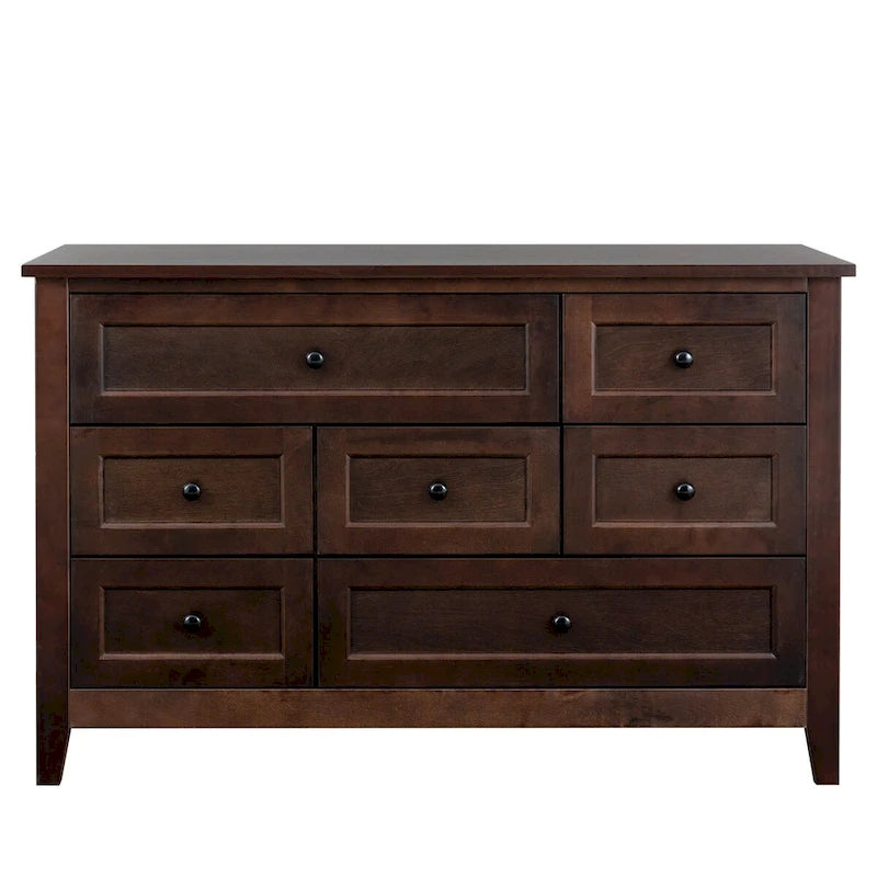 Credenza a cassetti in legno massello con funzione di buffet e vano contenitore con tavolo consolle