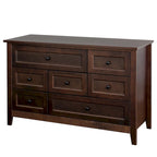 Credenza a cassetti in legno massello con funzione di buffet e vano contenitore con tavolo consolle