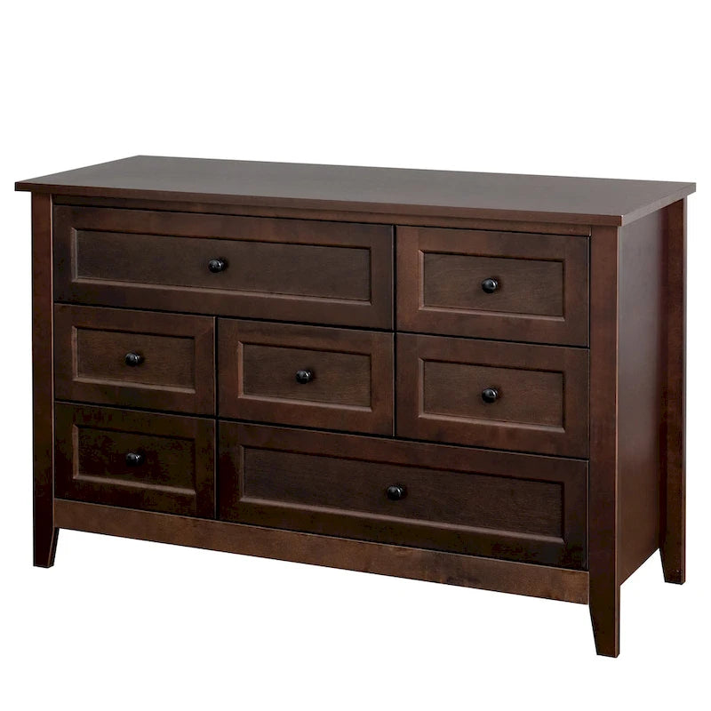 Credenza a cassetti in legno massello con funzione di buffet e vano contenitore con tavolo consolle