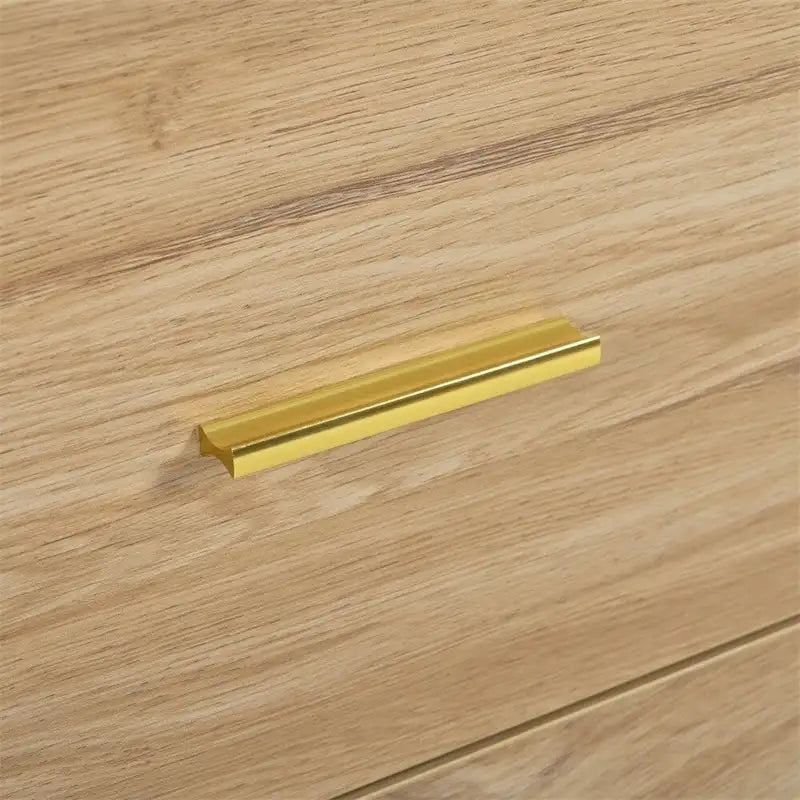 Commode à 6 tiroirs avec finition naturelle
