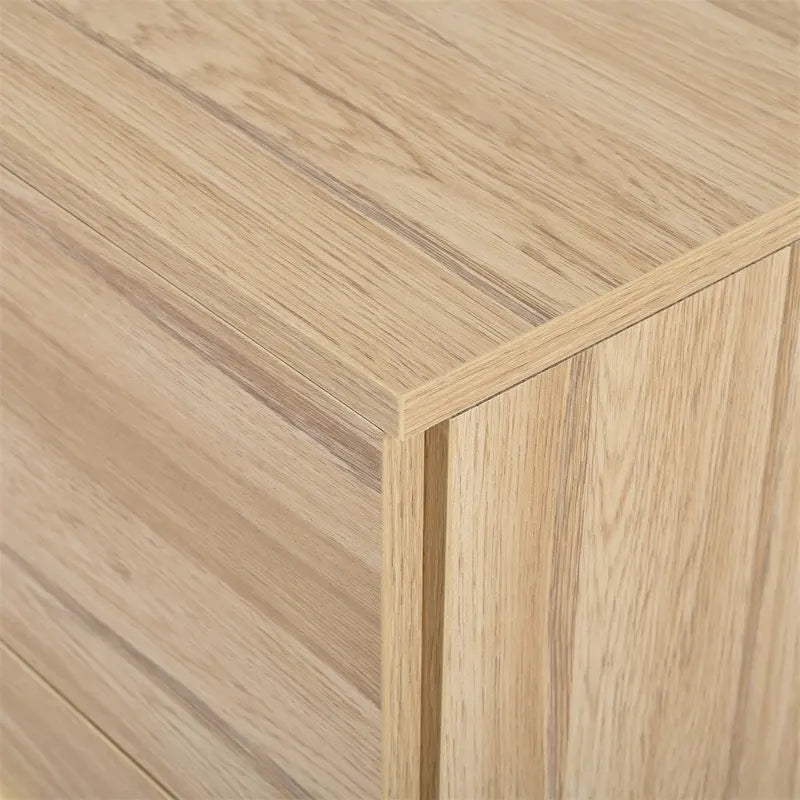 Commode à 6 tiroirs avec finition naturelle