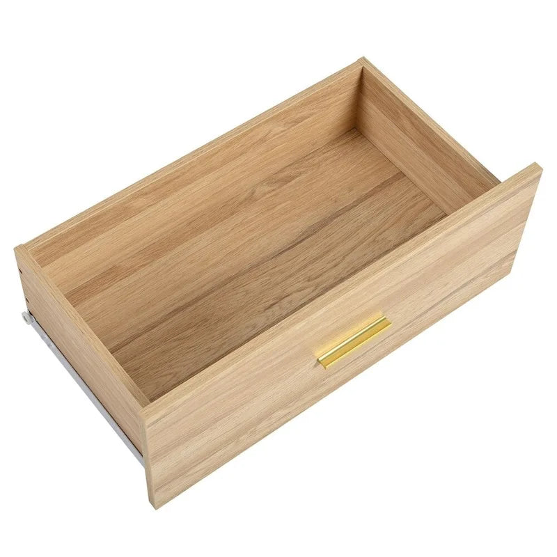 Commode à 6 tiroirs avec finition naturelle