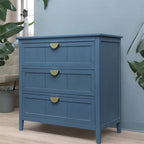 3-Drawer Storage Cabinet with Non-Slip Foot Pads