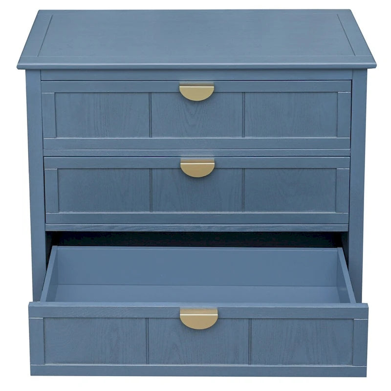 3-Drawer Storage Cabinet with Non-Slip Foot Pads