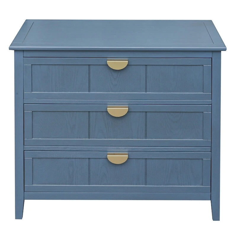 3-Drawer Storage Cabinet with Non-Slip Foot Pads