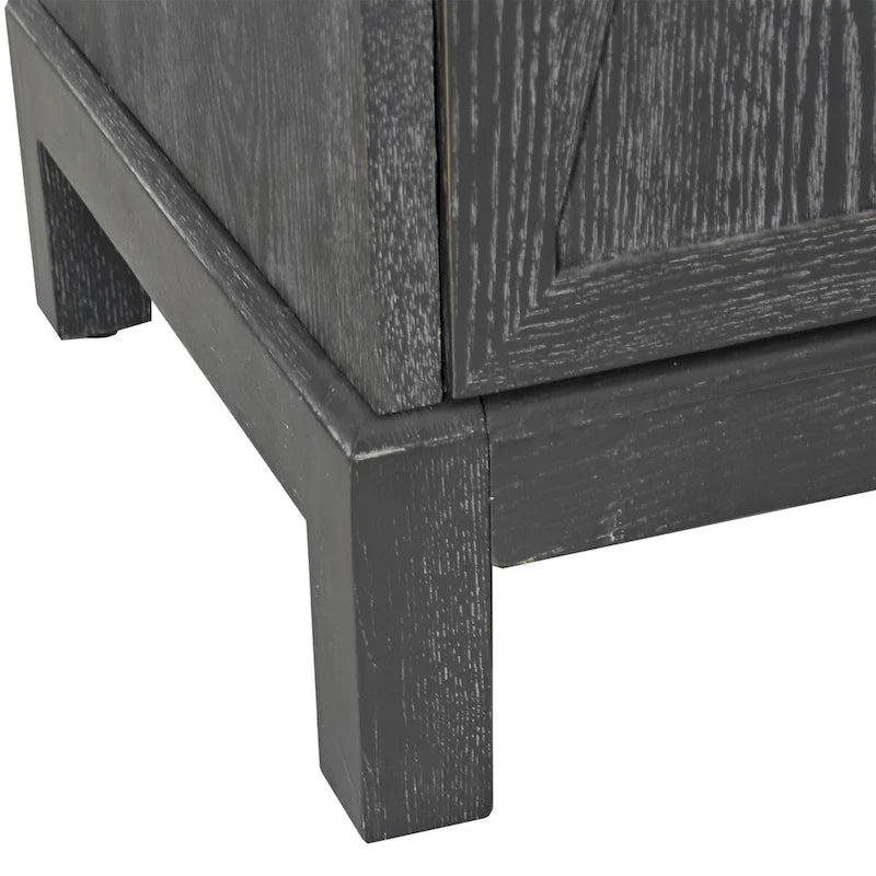 Credenza a 4 ante con ante decorative a specchio