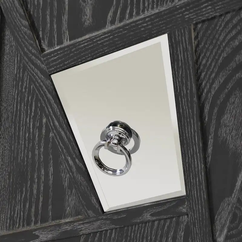 Credenza a 4 ante con ante decorative a specchio