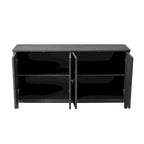 Credenza a 4 ante con ante decorative a specchio