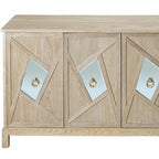 Credenza a 4 ante con ante decorative a specchio
