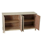 Credenza a 4 ante con ante decorative a specchio