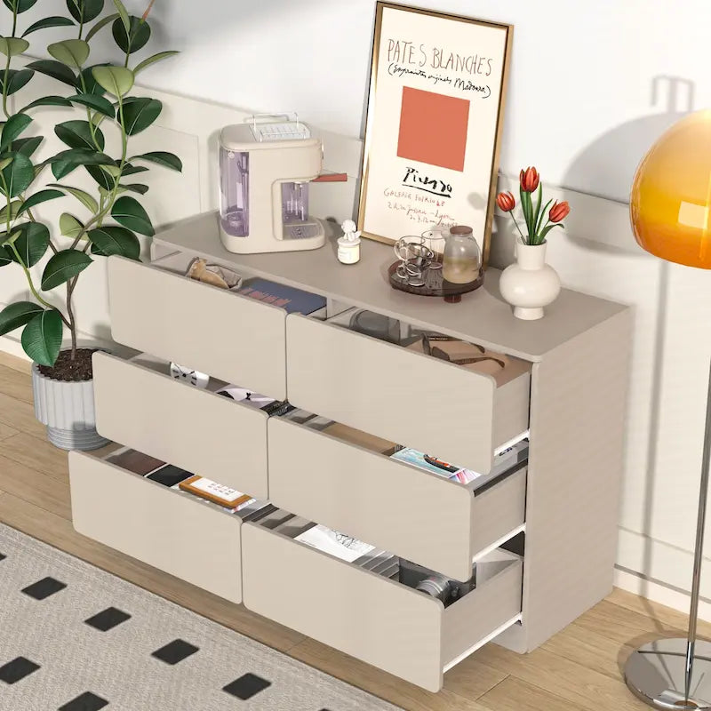 Mueble bar con 6 cajones