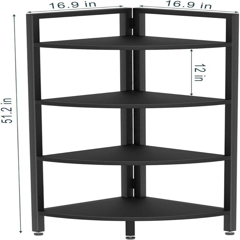 Libreria angolare a 4 livelli - 25.1"D x 16.9"W x 51"H