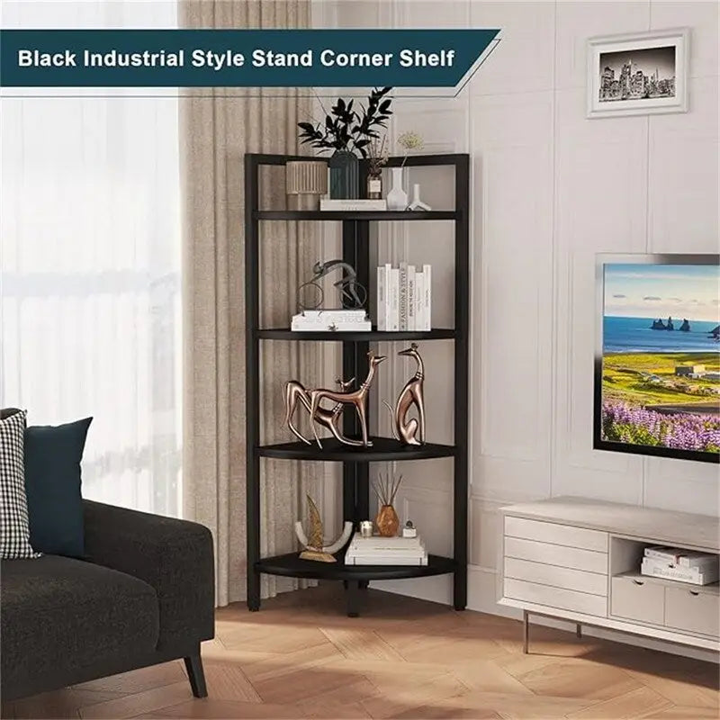 Libreria angolare a 4 livelli - 25.1"D x 16.9"W x 51"H
