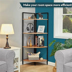 Libreria angolare a 4 livelli - 25.1"D x 16.9"W x 51"H