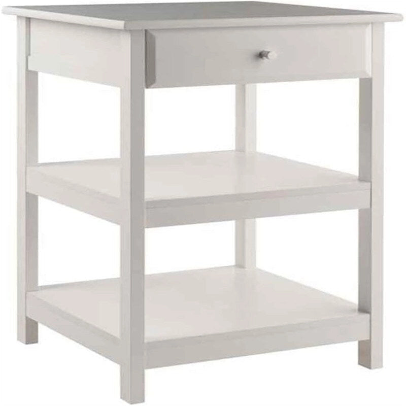 Mueble auxiliar de escritorio con estantes y cajón - 20.8W x 20.2D x 30.7H