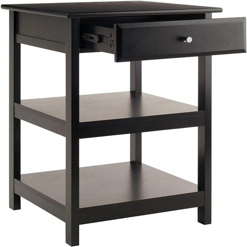 Mueble auxiliar de escritorio con estantes y cajón - 20.8W x 20.2D x 30.7H