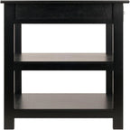 Meuble de rangement latéral pour bureau avec étagères et tiroir - 20.8W x 20.2D x 30.7H