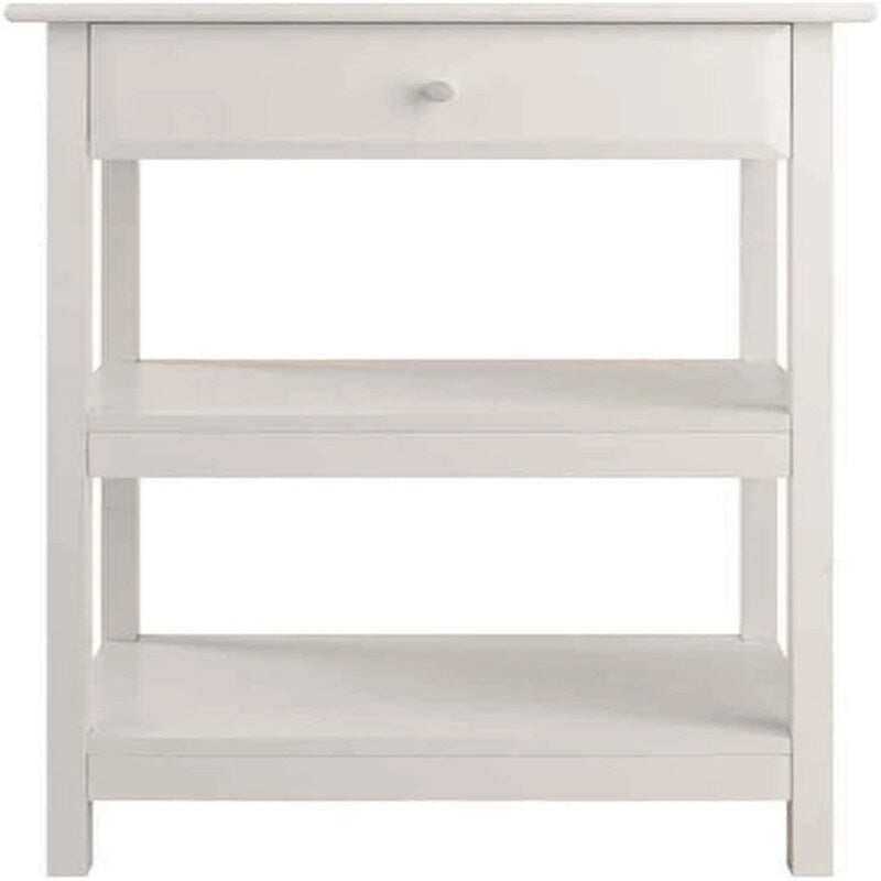 Meuble de rangement latéral pour bureau avec étagères et tiroir - 20.8W x 20.2D x 30.7H