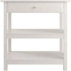Meuble de rangement latéral pour bureau avec étagères et tiroir - 20.8W x 20.2D x 30.7H