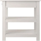 Meuble de rangement latéral pour bureau avec étagères et tiroir - 20.8W x 20.2D x 30.7H