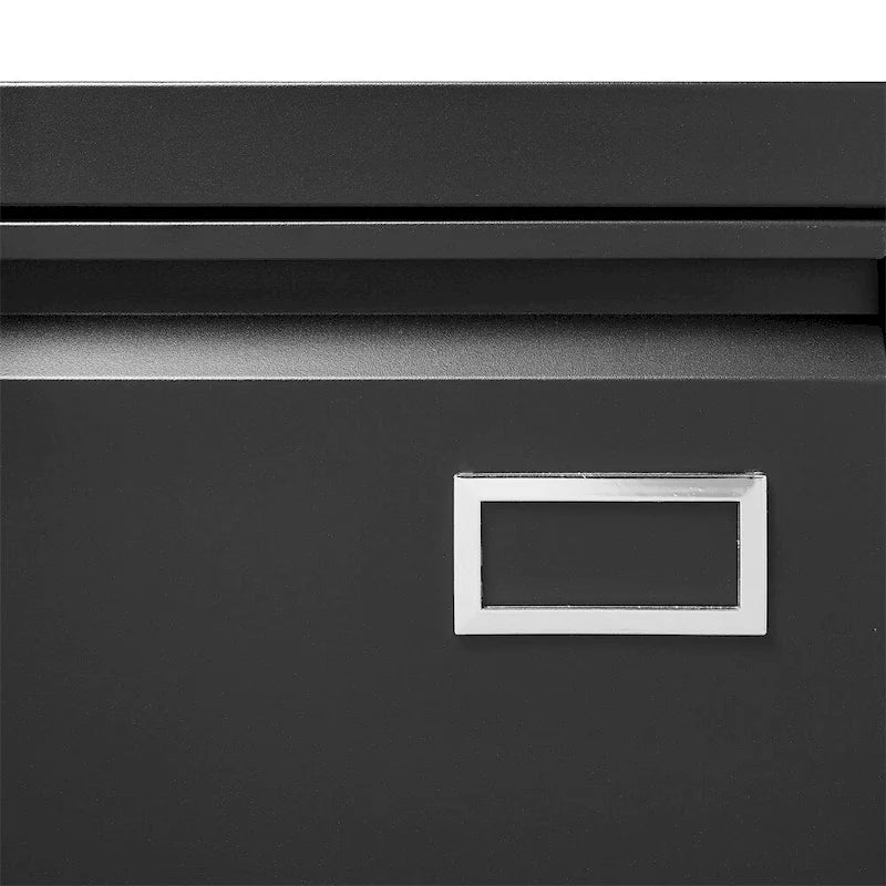 Archivador metálico lateral de 2 cajones con cerradura