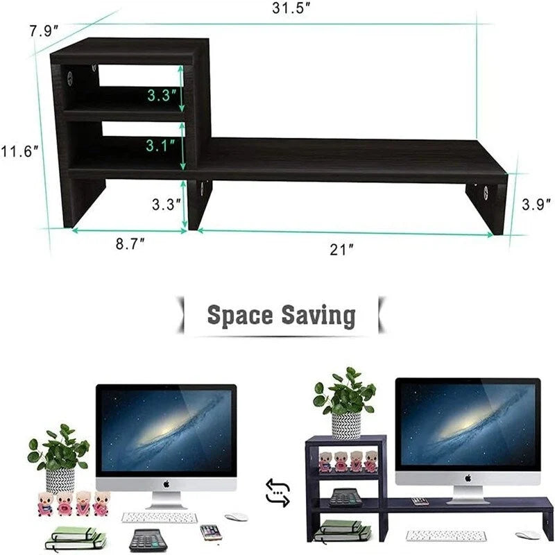 Pedestal con ruedas de 3 cajones y estantes de almacenamiento