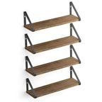 Schwebende Wandregale aus Holz, 17 Zoll, 2er-Set