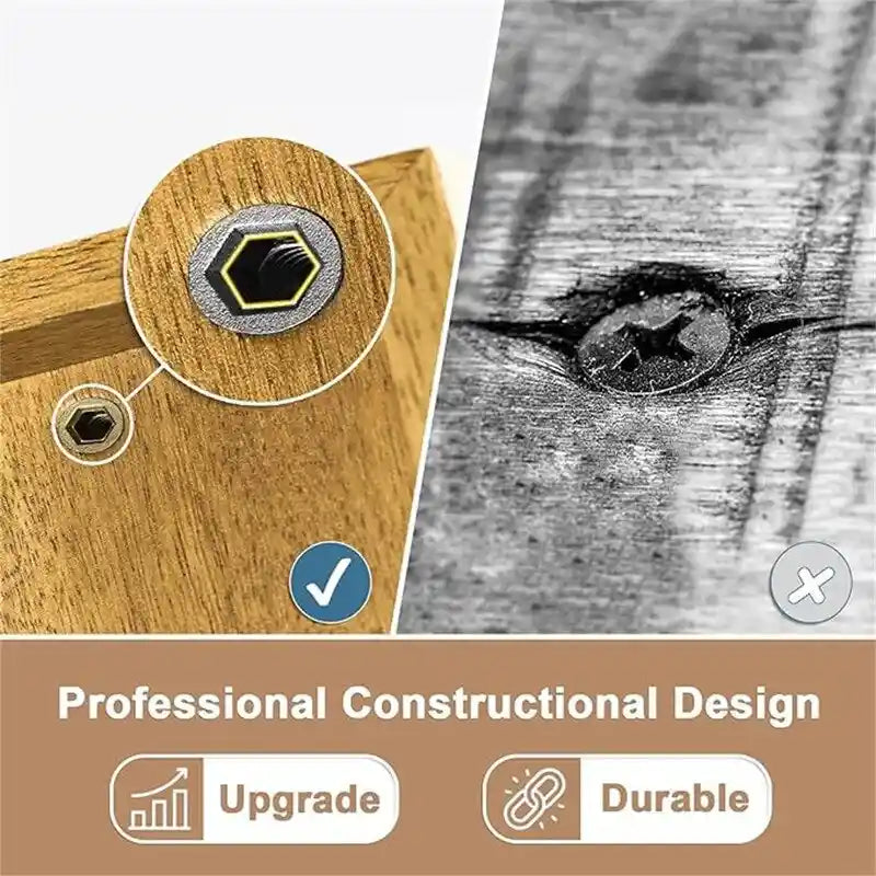 Houten schoenenbank met 2 niveaus en opbergplank
