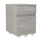 Archivador con ruedas de 2 cajones y cerradura