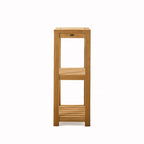 Teak 3-Tier Bathroom Shelf